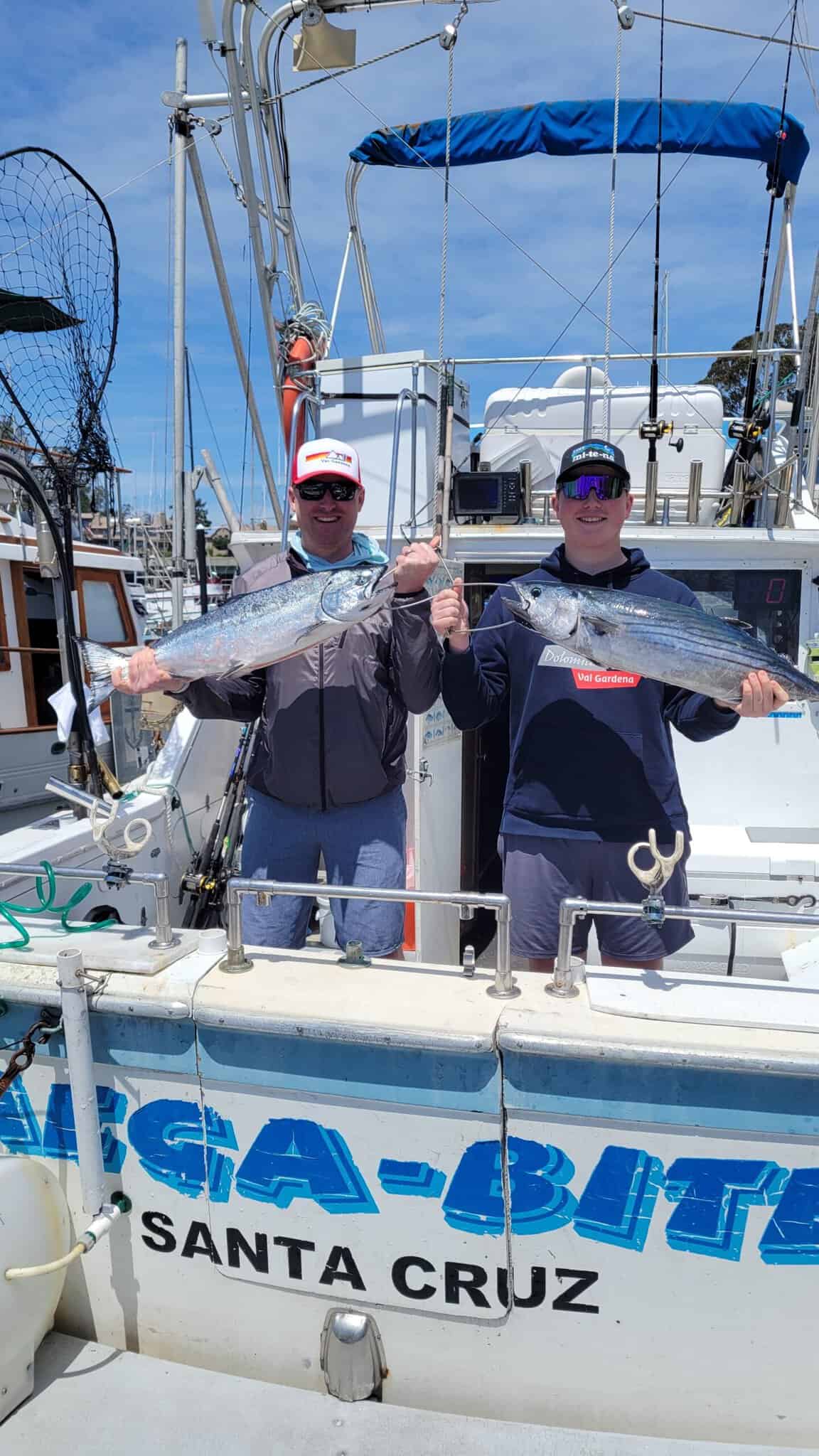 Fishing trip with two anglers in Santa Cruz