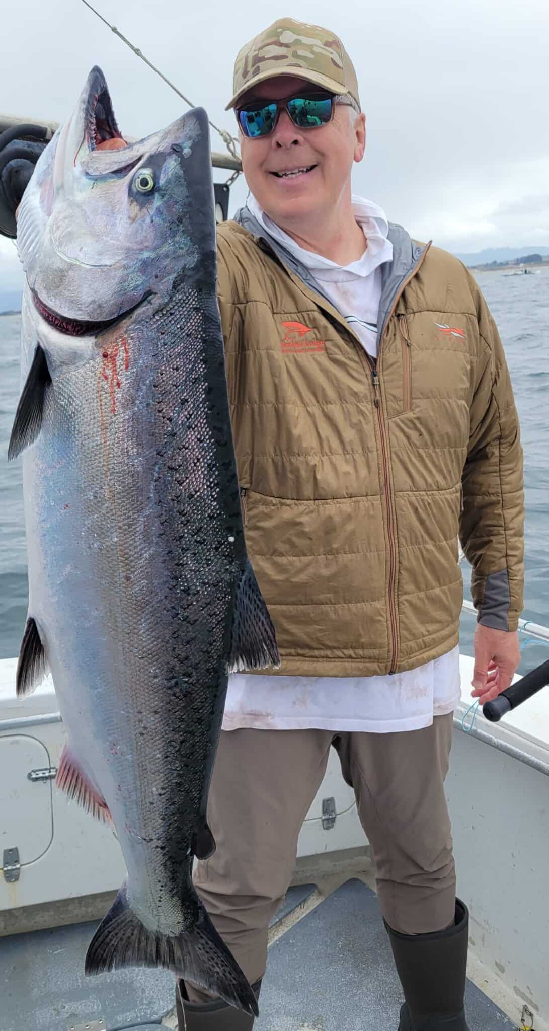Large Salmon Caught in Monterey Bay