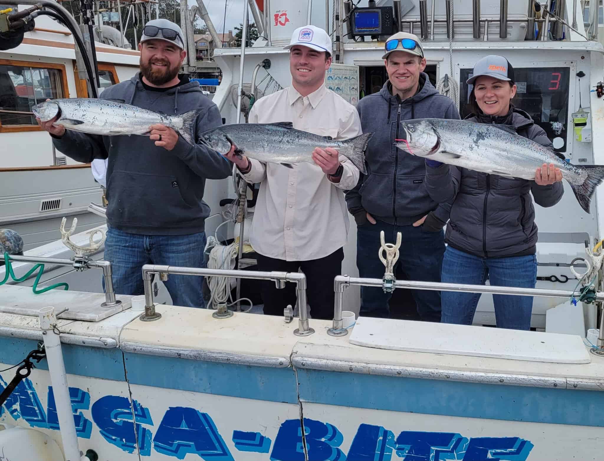Fishing Trip with Salmon in Monterey Bay